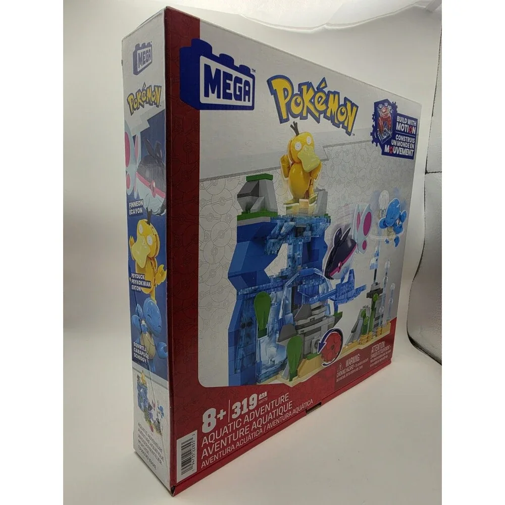 MEGA Pokémon Aquatic Adventure 319-Piece Building Set Build with Motion HXF79